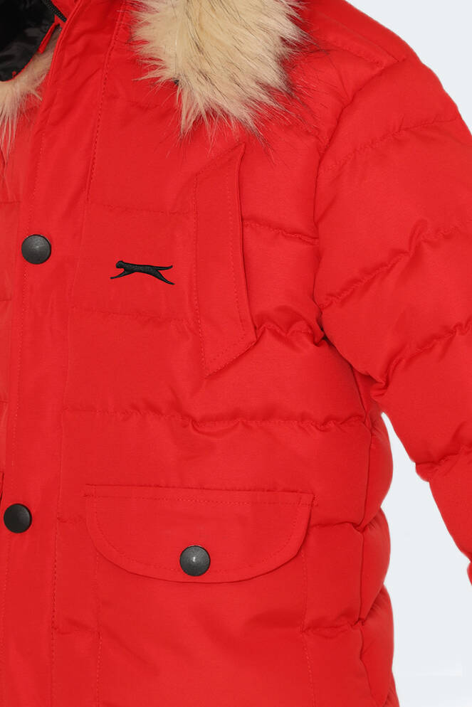 Slazenger NAPOLI Unisex Kids Coat & Jacket Red Slazenger NAPOLI Unisex Kids Coat & Jacket Red