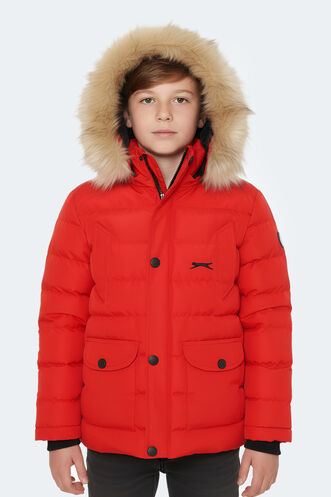 Slazenger - Slazenger NAPOLI Unisex Kids Coat & Jacket Red