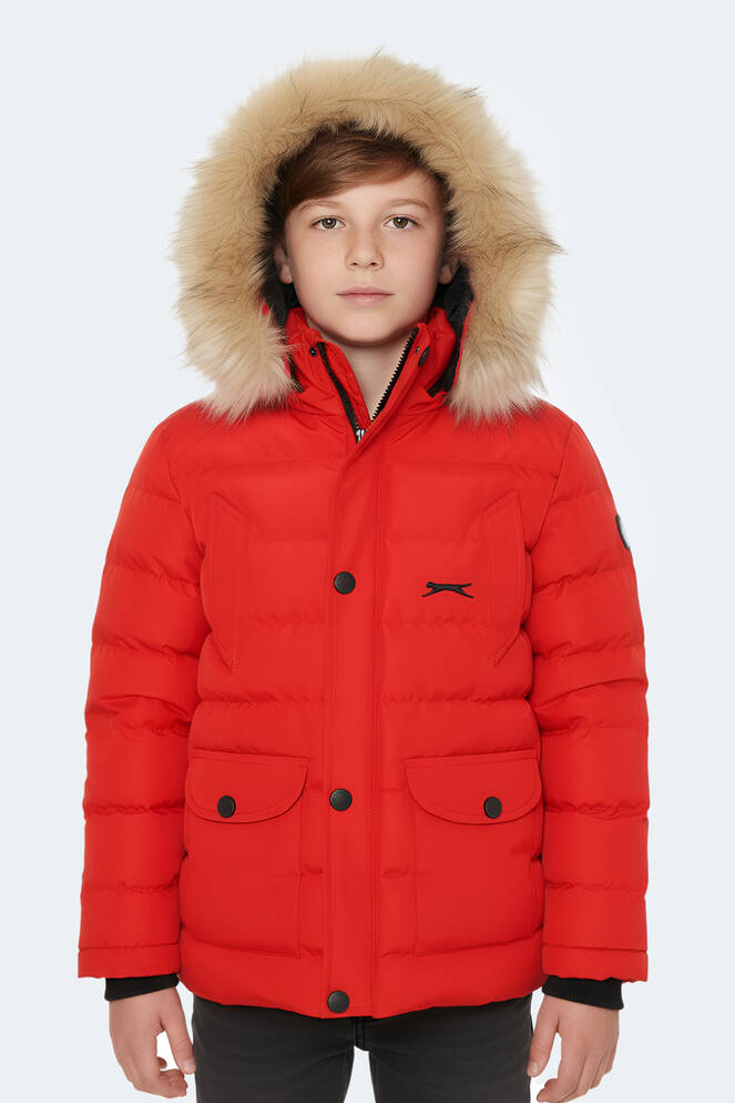 Slazenger NAPOLI Unisex Kids Coat & Jacket Red