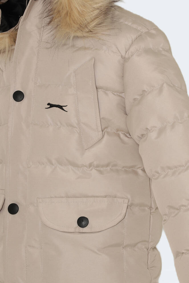 Slazenger NAPOLI Unisex Kids Coat & Jacket Stone Gray Slazenger NAPOLI Unisex Kids Coat & Jacket Stone Gray