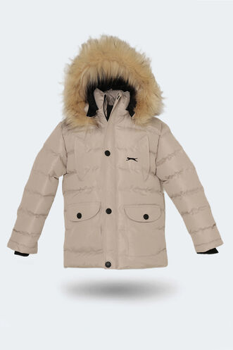 Slazenger NAPOLI Unisex Kids Coat & Jacket Stone Gray - Thumbnail