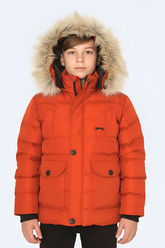 Slazenger - Slazenger NAPOLI Unisex Kids Coat & Jacket Terracotta