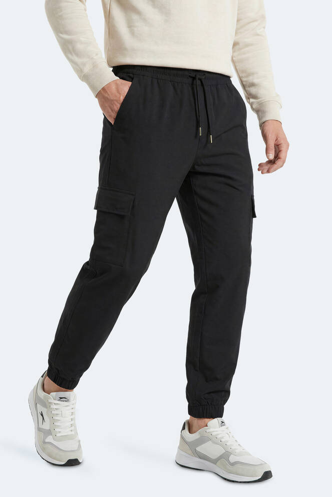 Slazenger NAPOLLA IN Erkek Cepli Siyah Eşofman Altı