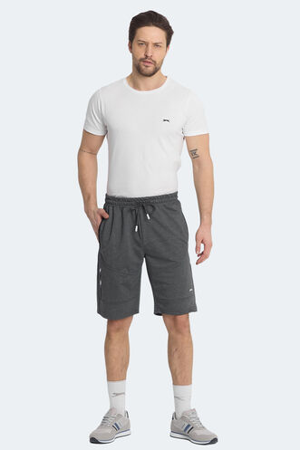 Slazenger NASIM IN Erkek Cepli Koyu Gri Şort - Thumbnail