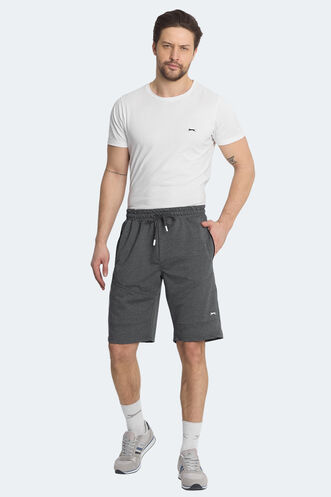 Slazenger NASIM IN Erkek Cepli Koyu Gri Şort - Thumbnail