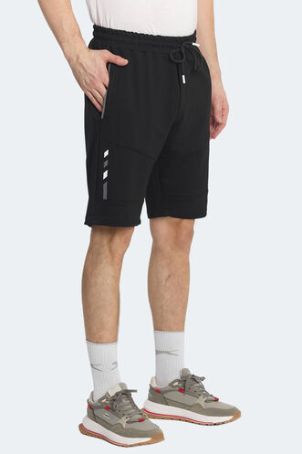 Slazenger NASIM IN Erkek Cepli Siyah Şort - Thumbnail
