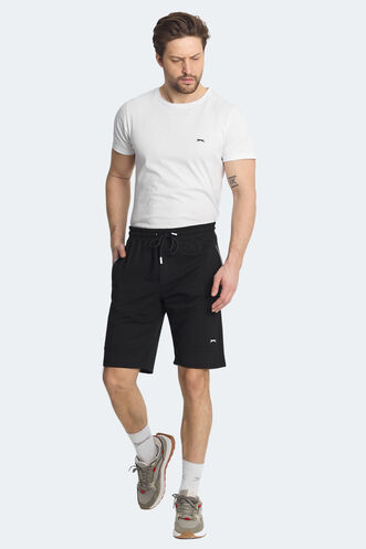 Slazenger NASIM IN Erkek Cepli Siyah Şort - Thumbnail