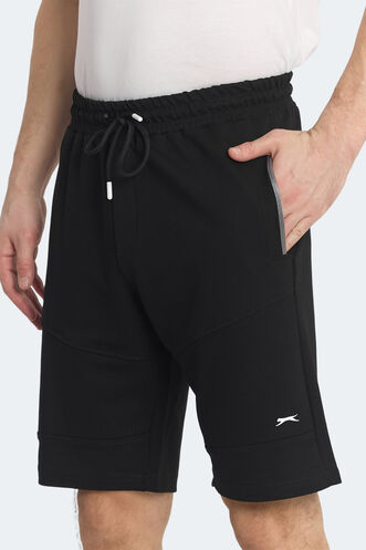 Slazenger NASIM IN Erkek Cepli Siyah Şort - Thumbnail
