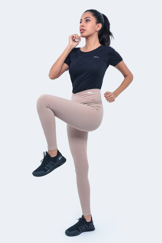 Slazenger NATALIE Kadın Fitness Tayt Bej
