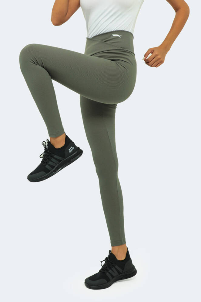 Slazenger NATALIE Kadın Fitness Tayt Haki