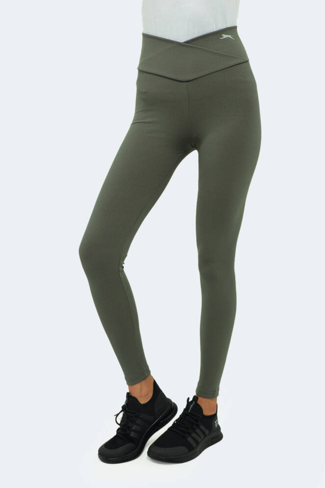 Slazenger NATALIE Kadın Fitness Tayt Haki