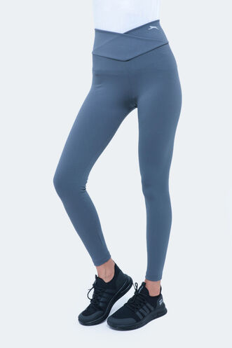 Slazenger NATALIE Kadın Fitness Tayt Koyu Gri - Thumbnail