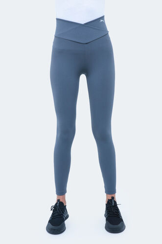 Slazenger NATALIE Kadın Fitness Tayt Koyu Gri - Thumbnail