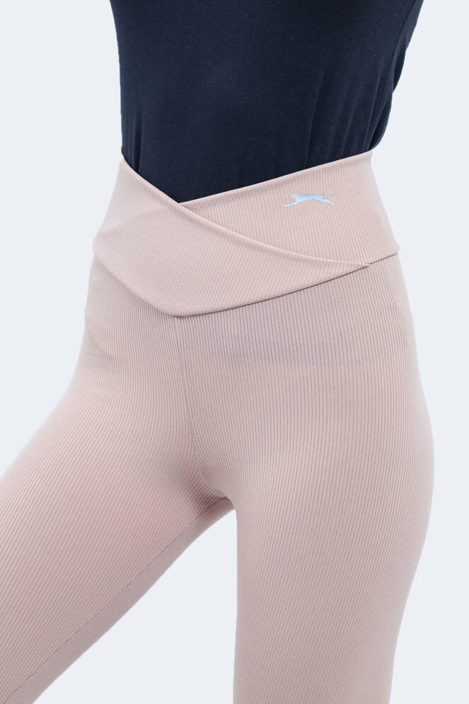Slazenger NATALIE Women's Fitness Tights Beige