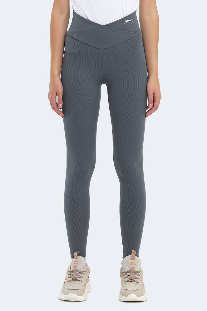 Slazenger NATALIE Women's Fitness Tights Dark Grey