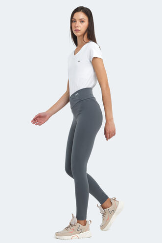 Slazenger NATALIE Women's Fitness Tights Dark Grey - Thumbnail