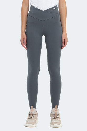 Slazenger NATALIE Women's Fitness Tights Dark Grey - Thumbnail