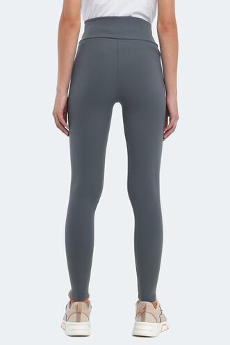 Slazenger NATALIE Women's Fitness Tights Dark Grey - Thumbnail