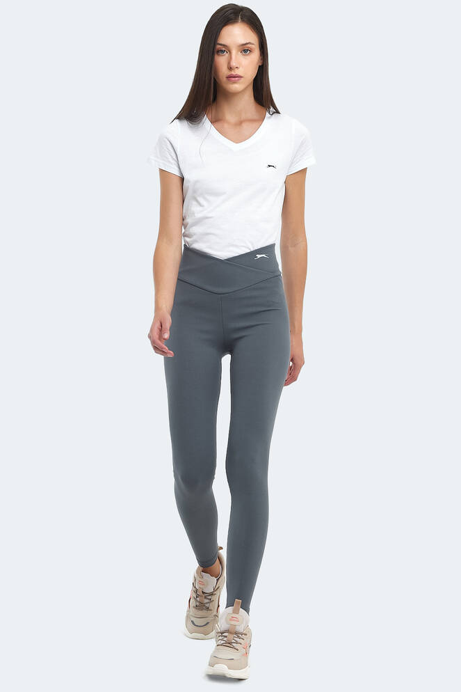 Slazenger NATALIE Women's Fitness Tights Dark Grey