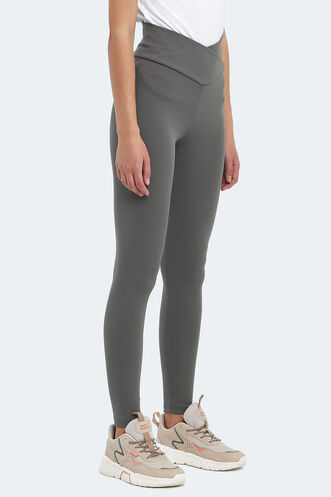 Slazenger NATALIE Women's Fitness Tights Khaki - Thumbnail