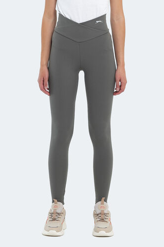 Slazenger NATALIE Women's Fitness Tights Khaki - Thumbnail