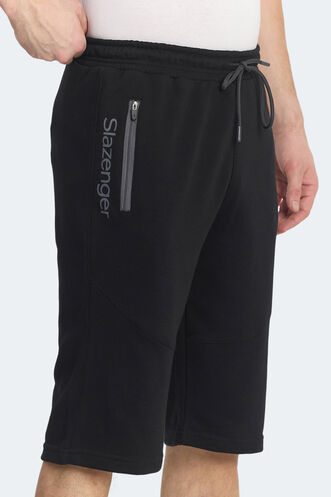 Slazenger NATIVA Erkek Şort Siyah - Thumbnail