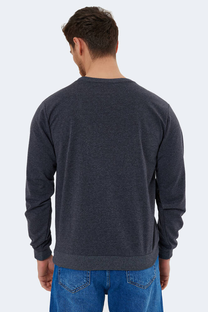 Slazenger NAZARIY Erkek Koyu Gri Sweatshırt