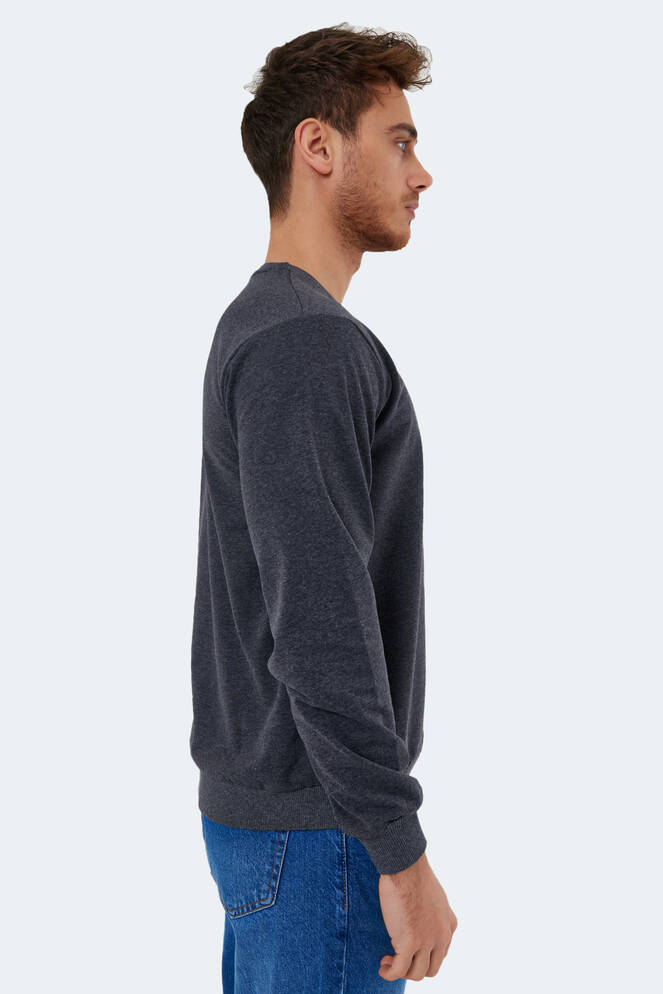 Slazenger NAZARIY Erkek Koyu Gri Sweatshırt