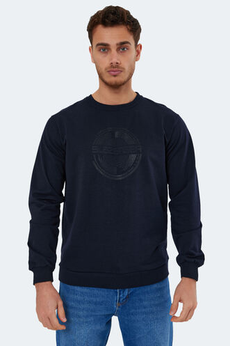 Slazenger - Slazenger NAZARIY Erkek Sweatshirt Lacivert