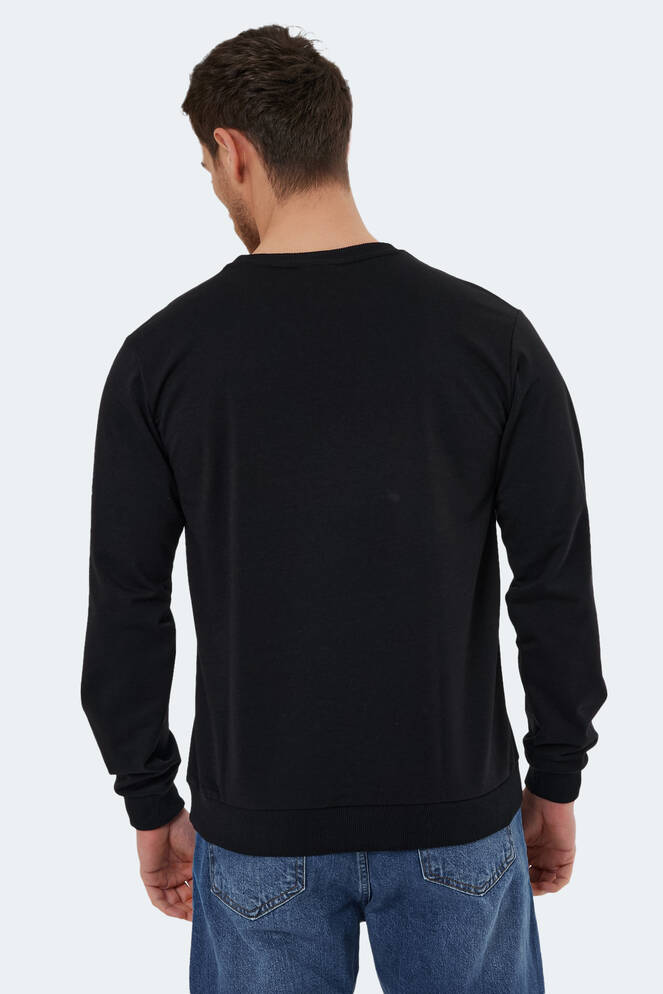 Slazenger NAZARIY Erkek Sweatshirt Siyah