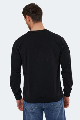 Slazenger NAZARIY Men's Sweatshirt Black - Thumbnail