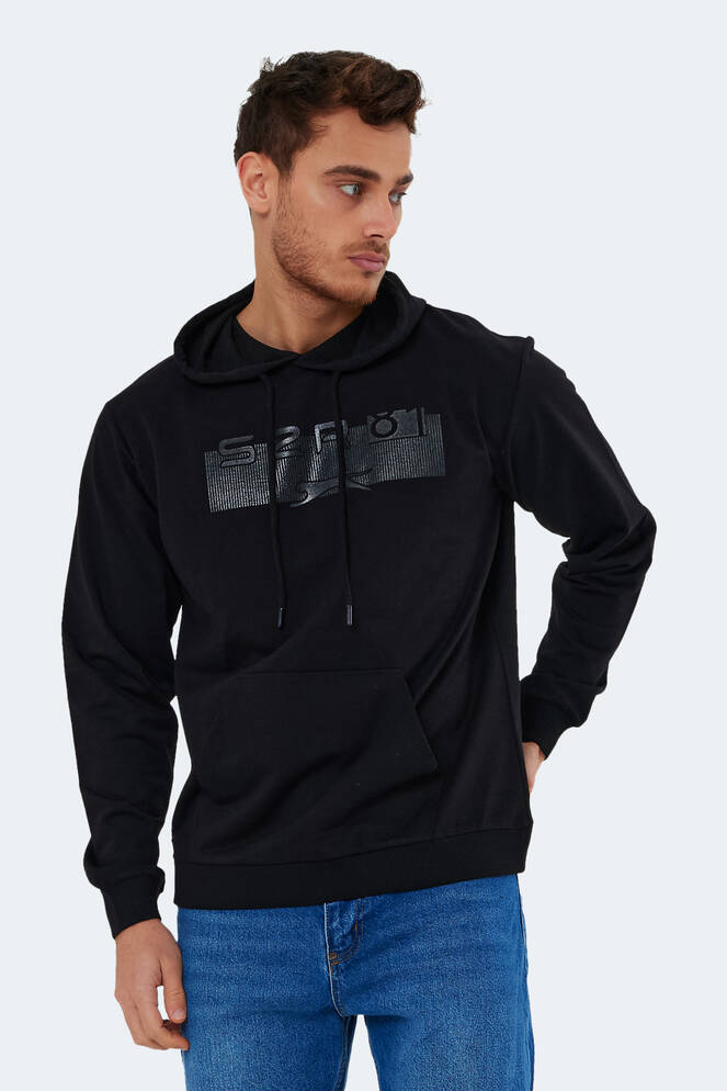 Slazenger NEDELKO Erkek Sweatshirt Siyah