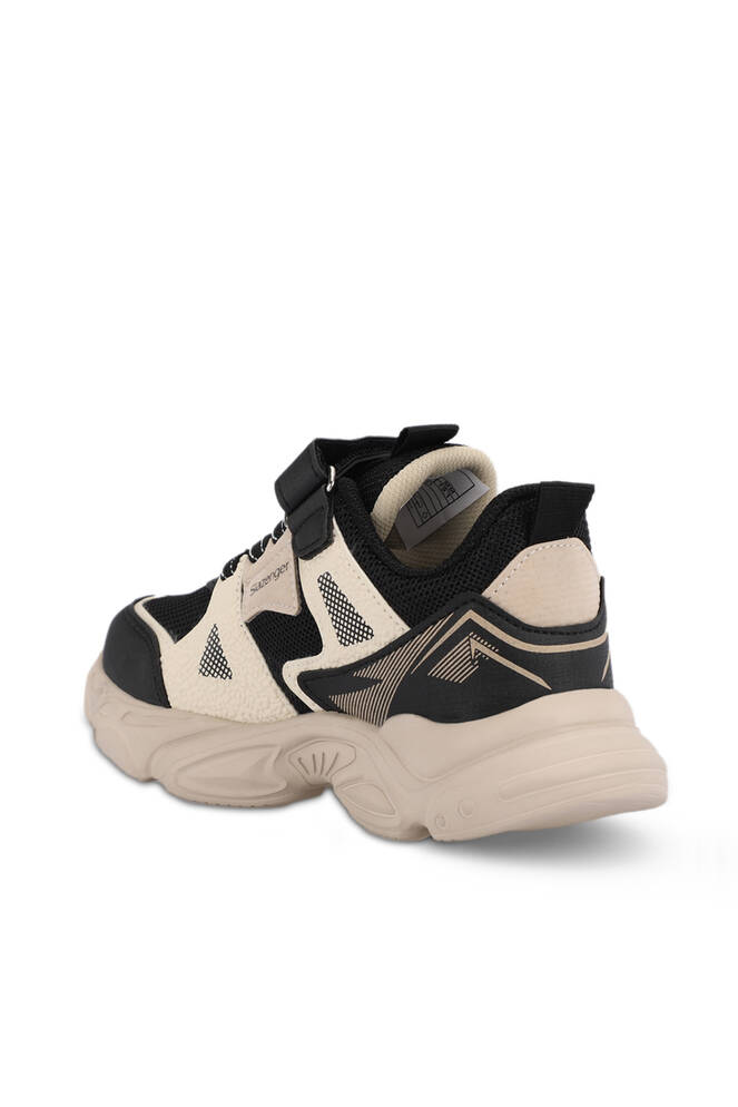 Slazenger NELSON Unisex Kids' Sneaker Shoes Black - Beige