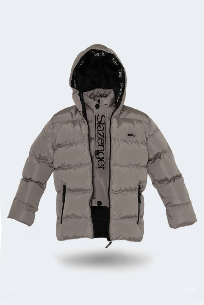 Slazenger NEONS Unisex Kids Coat & Jacket Stone Gray Slazenger NEONS Unisex Kids Coat & Jacket Stone Gray