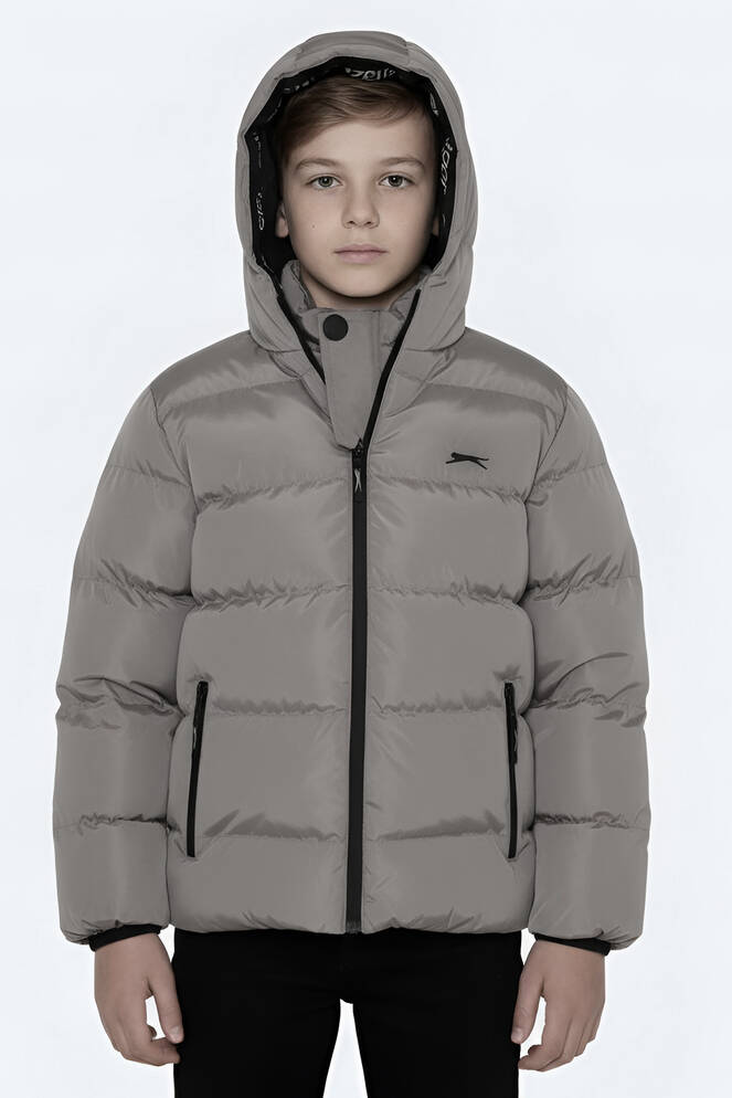 Slazenger NEONS Unisex Kids Coat & Jacket Stone Gray