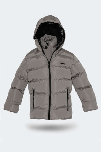 Slazenger NEONS Unisex Kids Coat & Jacket Stone Gray - Thumbnail