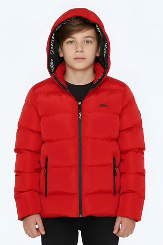 Slazenger - Slazenger NEONS Unisex Çocuk Palto & Ceket Kırmızı