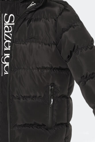 Slazenger NEONS Unisex Çocuk Palto & Ceket Siyah - Thumbnail