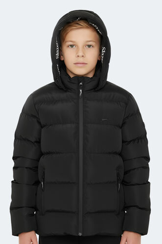 Slazenger - Slazenger NEONS Unisex Çocuk Palto & Ceket Siyah