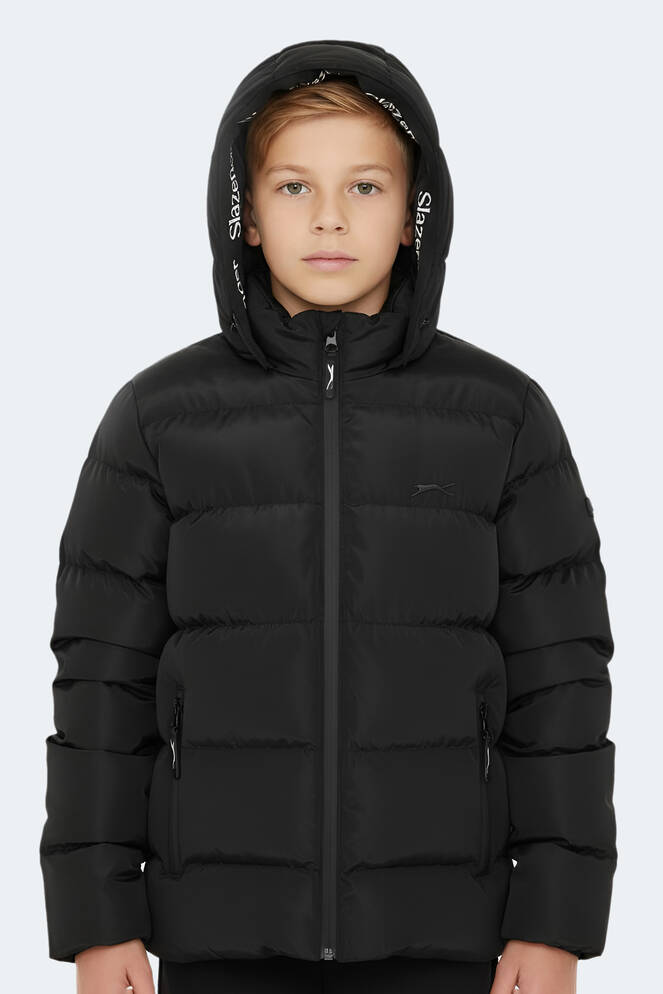 Slazenger NEONS Unisex Çocuk Palto & Ceket Siyah