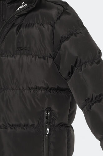 Slazenger NEONS Unisex Çocuk Palto & Ceket Siyah - Thumbnail