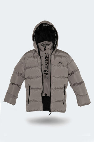 Slazenger NEONS Unisex Çocuk Palto & Ceket Taş Gri - Thumbnail