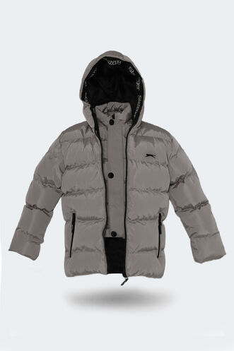 Slazenger NEONS Unisex Çocuk Palto & Ceket Taş Gri - Thumbnail