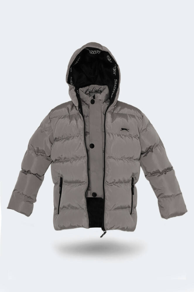 Slazenger NEONS Unisex Çocuk Palto & Ceket Taş Gri