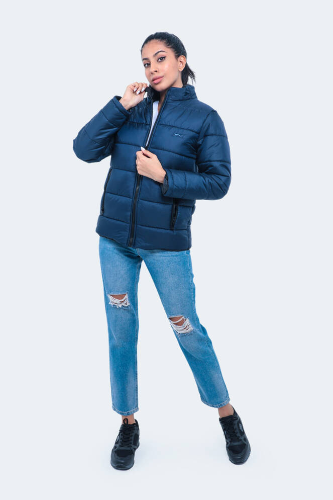 Slazenger NETWORK Kadın Lacivert Mont & Kaban