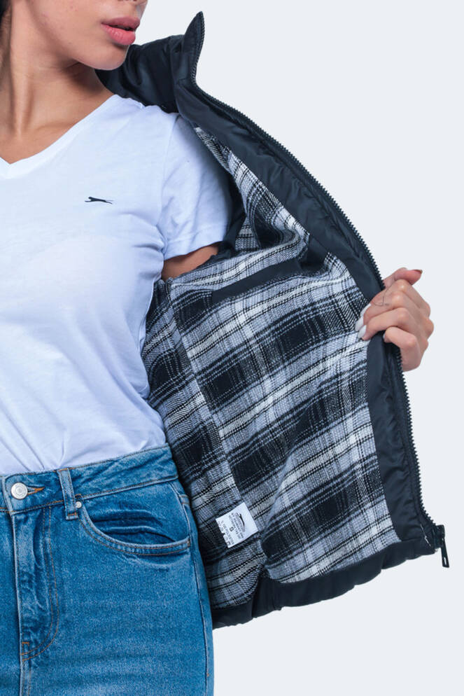 Slazenger NETWORK Kadın Mont & Kaban Taş Gri
