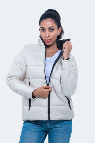 Slazenger NETWORK Women's Coat Stone Grey - Thumbnail