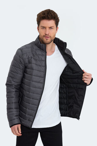 Slazenger NEVER Men's Coat & Jacket Dark Grey - Thumbnail