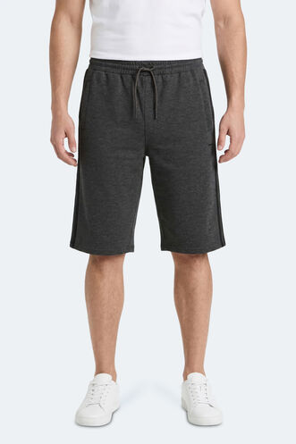 Slazenger NEYRA Erkek Kapri Koyu Gri Şort - Thumbnail