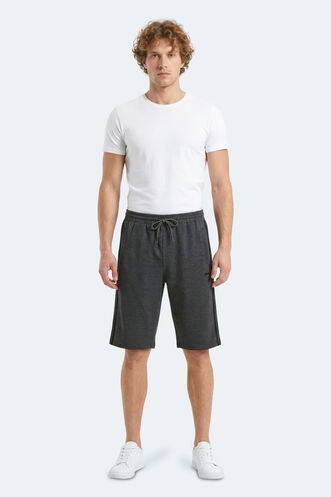 Slazenger NEYRA Erkek Kapri Koyu Gri Şort - Thumbnail